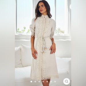 Esther & Co. Louetta Dress in Beige NWT Size M